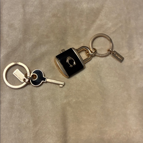 Coach Black and Gold Keychain - Picture 2 of 3